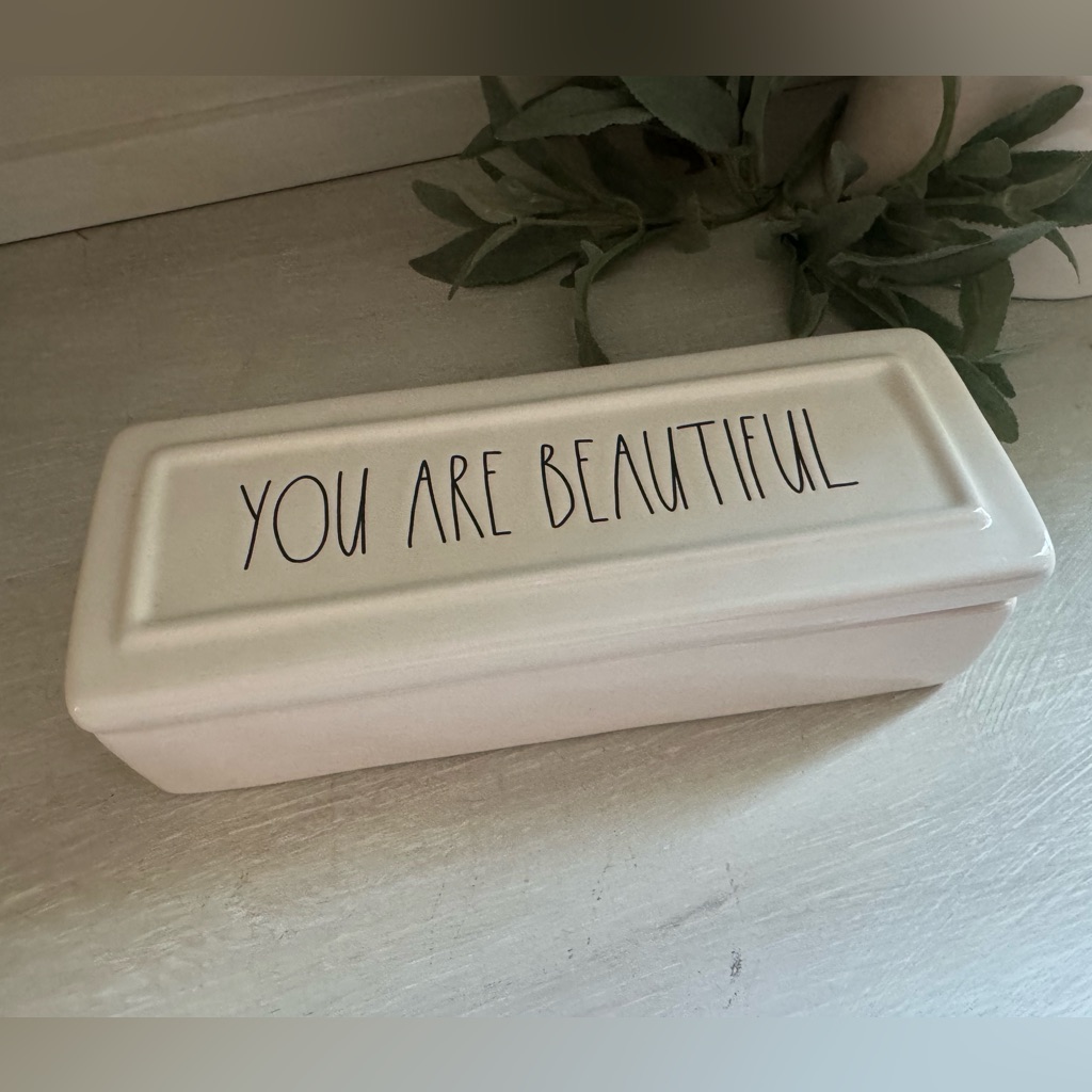 Rae Dunn You Are Beautiful Jewelry Box